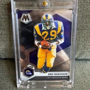 Custom 3D Floater - Eric Dickerson Mosaic Los Angeles Rams card